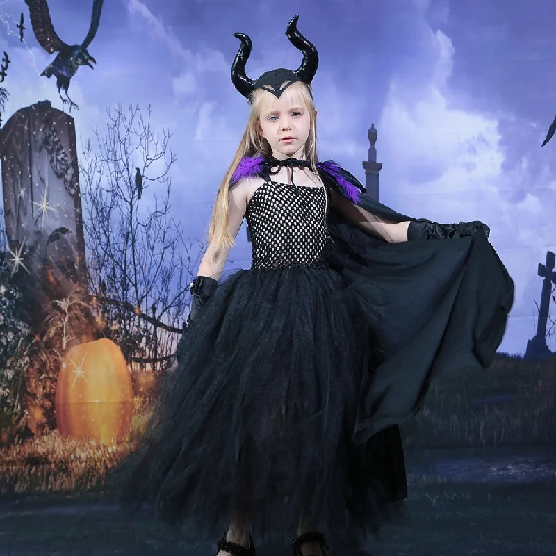 Overstock Halloween Awakecrm Black Dress For Girls Halloween Costume Evil Witch Kids Cosplay Costume Children Carnival Gown Girl Tutu Dress With Cloak Overstock Halloween Awakecrm Black Dress For Girls Halloween Costume Evil Witch Kids Cosplay Costume Children Carnival Gown Girl Tutu Dress With Cloak