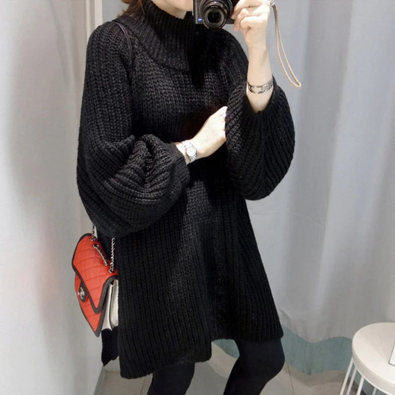 black sweater