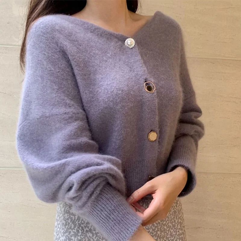 Loyalty Reward Awakecrm Christmas Gift Kuzuwata Autumn Winter New Knitted Outerwear V Neck Long Sleeve Plush Exquisite Button Cardigan Japanese Sweet Sweaters Loyalty Reward Awakecrm Christmas Gift Kuzuwata Autumn Winter New Knitted Outerwear V Neck Long Sleeve Plush Exquisite Button Cardigan Japanese Sweet Sweaters