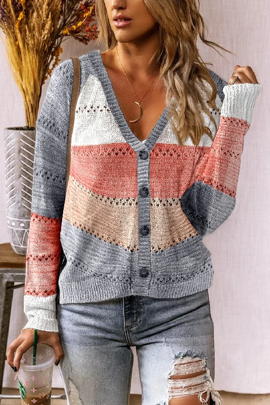 Overstock Awakecrm Joskaa Color Block V Neck Sweater Coats Women Wide Stripe Buttons Knitwear Jumpers Casual Autumn Spring Lady Long Sleeve Sweaters Overstock Awakecrm Joskaa Color Block V Neck Sweater Coats Women Wide Stripe Buttons Knitwear Jumpers Casual Autumn Spring Lady Long Sleeve Sweaters