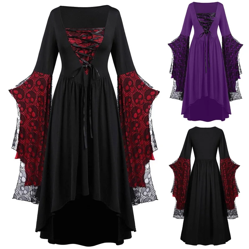 Must-Have Deals Halloween Awakecrm Cosplay Costume Gothic Vintage Dress Ghost Pumpkin Printed Dresses Medieval Ghost Bride Vampire Clothing Women Must-Have Deals Halloween Awakecrm Cosplay Costume Gothic Vintage Dress Ghost Pumpkin Printed Dresses Medieval Ghost Bride Vampire Clothing Women