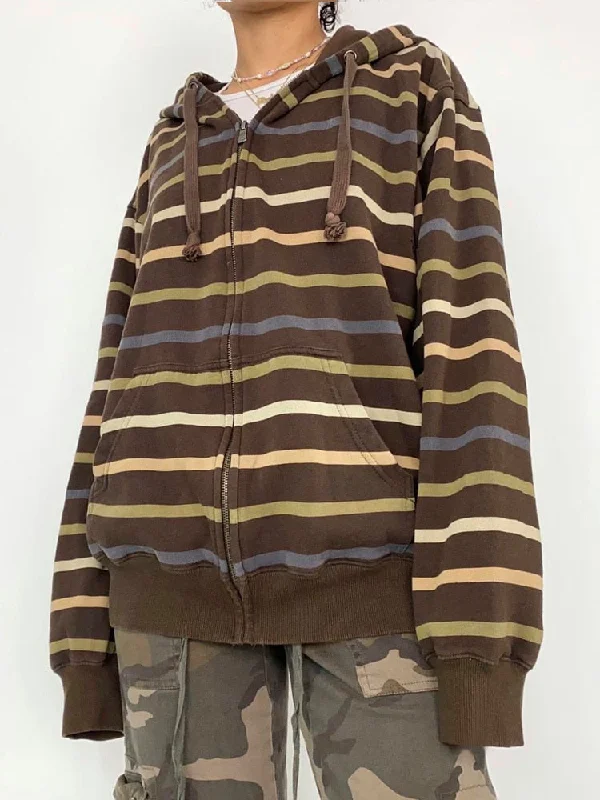 Markdowns Awakecrm Heyoungirl Vintage Striped Winter Jackets Casual Loose Zip Hoodies Coat Y2K Harajuku Grunge Preppy Sweatshirt Girl Overcoat Markdowns Awakecrm Heyoungirl Vintage Striped Winter Jackets Casual Loose Zip Hoodies Coat Y2K Harajuku Grunge Preppy Sweatshirt Girl Overcoat
