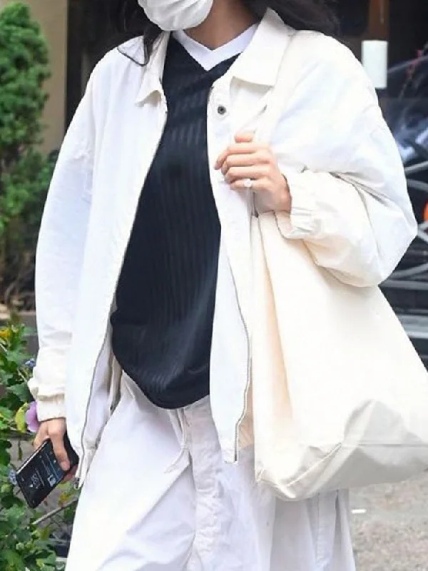 Steals and Deals Awakecrm Heyoungirl White Basic Women's Coats Zippers Autumn Minimalist Casual Oversized Jackets Sport Windbreaker Streetwear Cloth Steals and Deals Awakecrm Heyoungirl White Basic Women's Coats Zippers Autumn Minimalist Casual Oversized Jackets Sport Windbreaker Streetwear Cloth