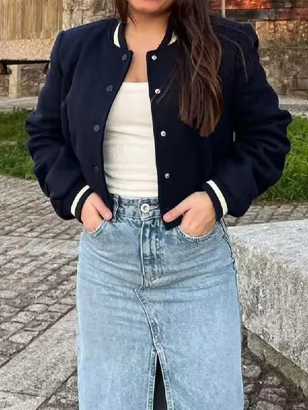 Referral Discount Joskka Women Vintage Baseball Jacket Spring Autumn Long Sleeve Bomber Jacket Female Streetwear Casual Loose Short Coats With Pockets Referral Discount Joskka Women Vintage Baseball Jacket Spring Autumn Long Sleeve Bomber Jacket Female Streetwear Casual Loose Short Coats With Pockets