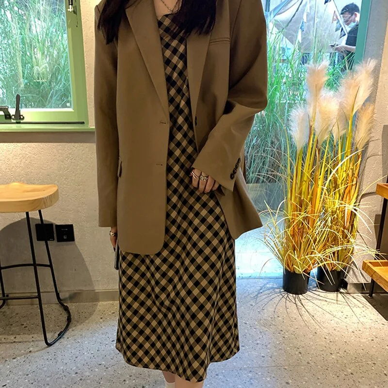 Flash Sale Awakecrm New Autumn Winter Women's Blazers Formal Jackets Vintage Fashionable Office Lady Elegant Outerwear Wild Lady Tops JK3555 Flash Sale Awakecrm New Autumn Winter Women's Blazers Formal Jackets Vintage Fashionable Office Lady Elegant Outerwear Wild Lady Tops JK3555