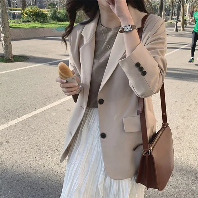 New Arrival Awakecrm New Pockets Formal Jackets Vintage Fashionable Office Lady Elegant Outerwear Autumn Winter Women's Blazers Wild Tops JK9125 New Arrival Awakecrm New Pockets Formal Jackets Vintage Fashionable Office Lady Elegant Outerwear Autumn Winter Women's Blazers Wild Tops JK9125