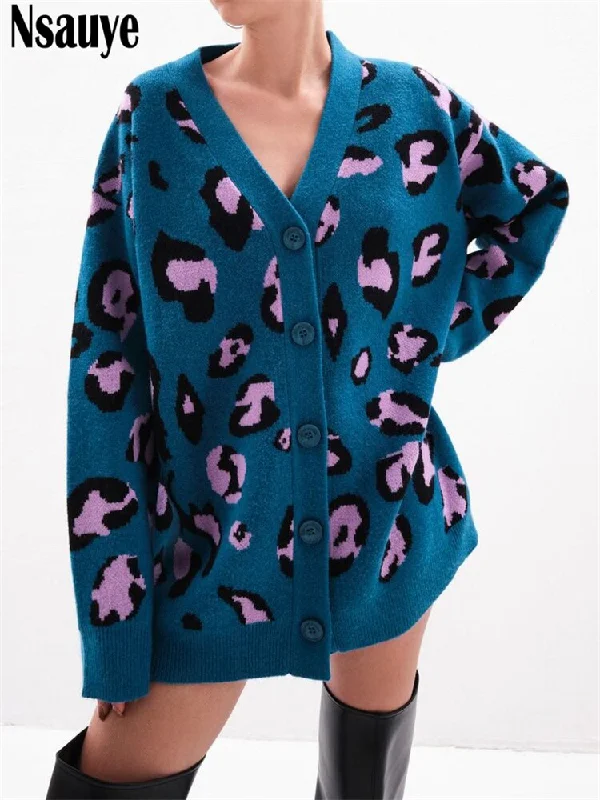 Daily Deals Awakecrm Joskaa Nsauye Casual Winter Women's Sweater Oversized Jacket Print Animal Leopard Knitted Cardigans Long Jumper Vintage Y2K Daily Deals Awakecrm Joskaa Nsauye Casual Winter Women's Sweater Oversized Jacket Print Animal Leopard Knitted Cardigans Long Jumper Vintage Y2K