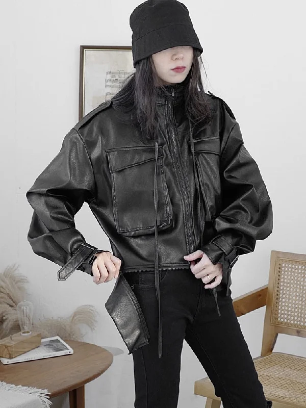 Exclusive Savings Awakecrm Tawaaiw Black Gothic Pu Leather Coats And Jackets Women Long Sleeve Steampunk Streetwear Korean Style Outwear Feminino Harajuku Exclusive Savings Awakecrm Tawaaiw Black Gothic Pu Leather Coats And Jackets Women Long Sleeve Steampunk Streetwear Korean Style Outwear Feminino Harajuku
