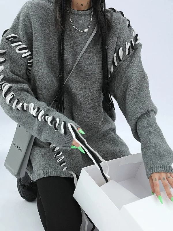 Bonus Savings Awakecrm Joskaa Tawaaiw Vintage Women Knitted Pullovers Winter Lace Up Jumper Casual Oversized Sweaters Ladies Long Sleeve Knitwear Warm Tops Bonus Savings Awakecrm Joskaa Tawaaiw Vintage Women Knitted Pullovers Winter Lace Up Jumper Casual Oversized Sweaters Ladies Long Sleeve Knitwear Warm Tops