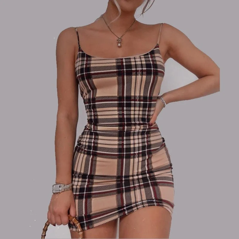 Get It Before It’s Gone Awakecrm Women dresses summer sleeveless plaid print spaghetti srtap sexy dress mini elegant female fashion holiday dresses women Get It Before It’s Gone Awakecrm Women dresses summer sleeveless plaid print spaghetti srtap sexy dress mini elegant female fashion holiday dresses women