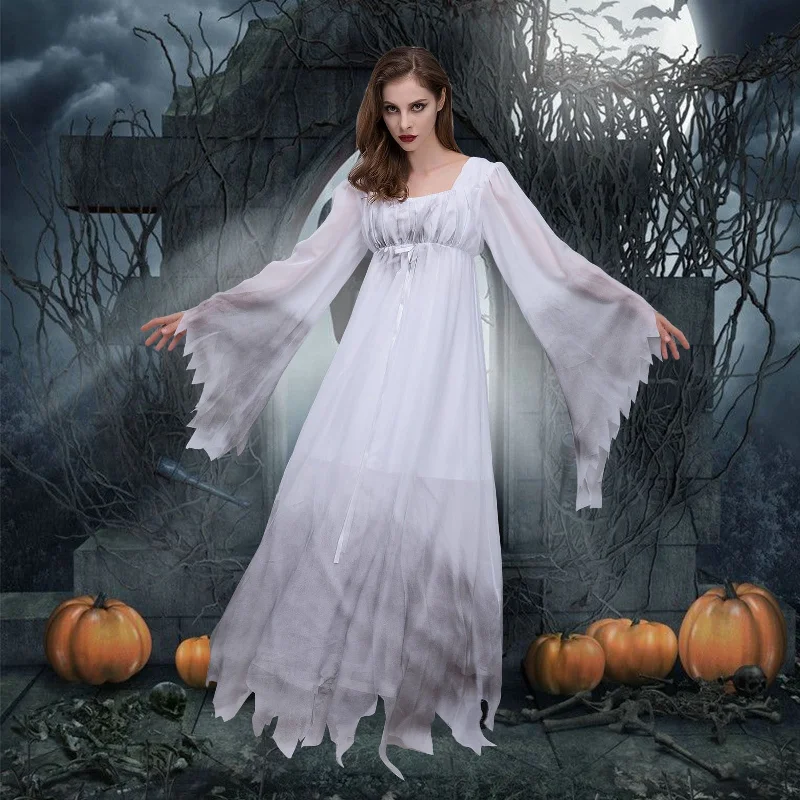 Lowest Prices Halloween Awakecrm Zombie Bride Dress Scary Ghost Bride Burnt White Lace Doom Ghostly Wedding Dress Costume Ball Dress Lowest Prices Halloween Awakecrm Zombie Bride Dress Scary Ghost Bride Burnt White Lace Doom Ghostly Wedding Dress Costume Ball Dress