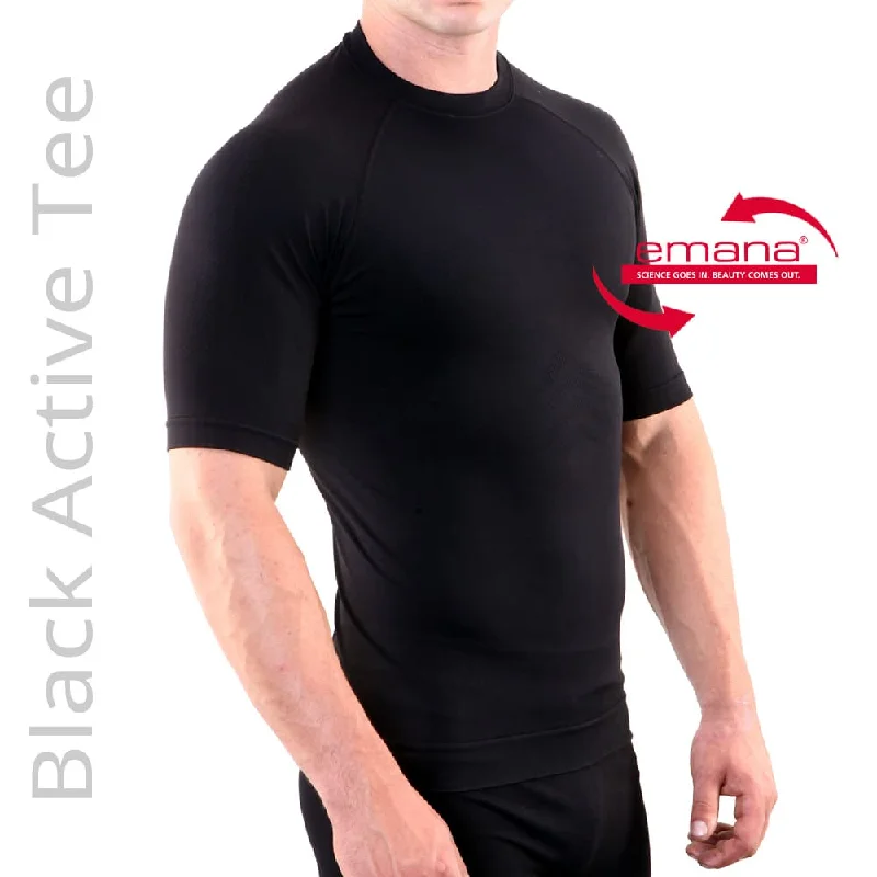 Take Advantage Circulation Active Crew Neck Infrared T-Shirt for Men. Compression T-Shirt