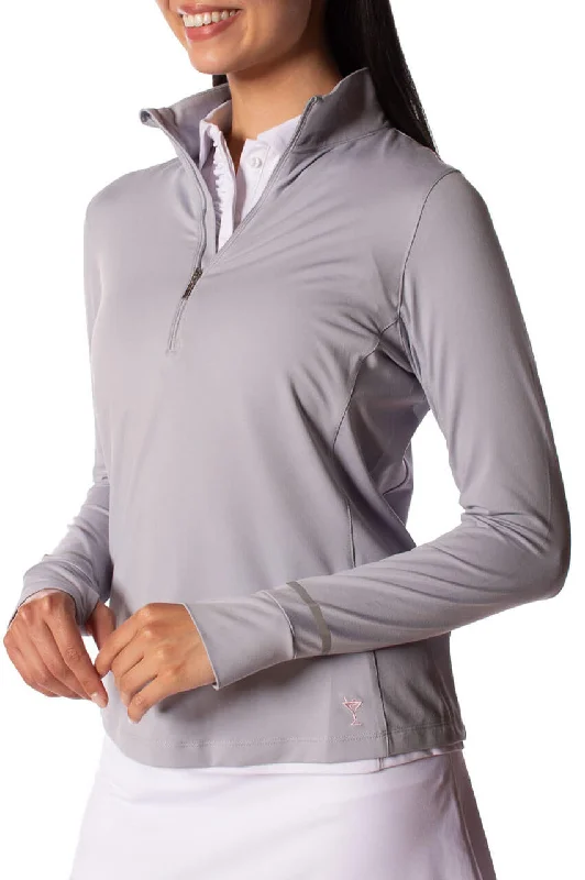 Customer Appreciation Sale Silver Fabulous Mock Pullover