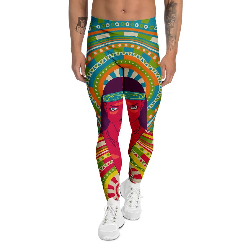 Customer Appreciation Sale Abstract Psychedelic Women Print Men's Leggings