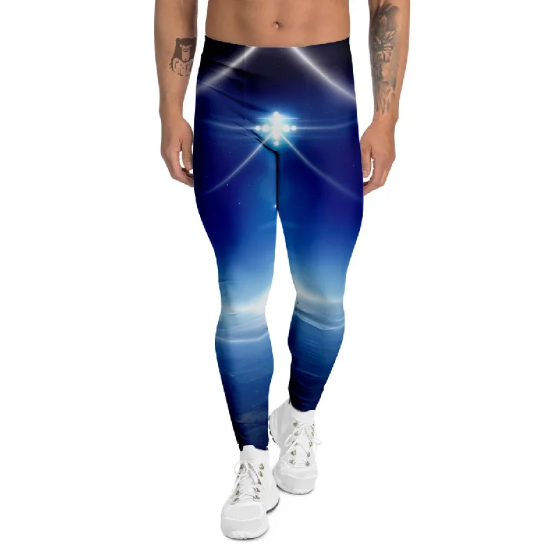 Buy More, Save More Abstract Sci Fi On Earth Print Men's Leggings