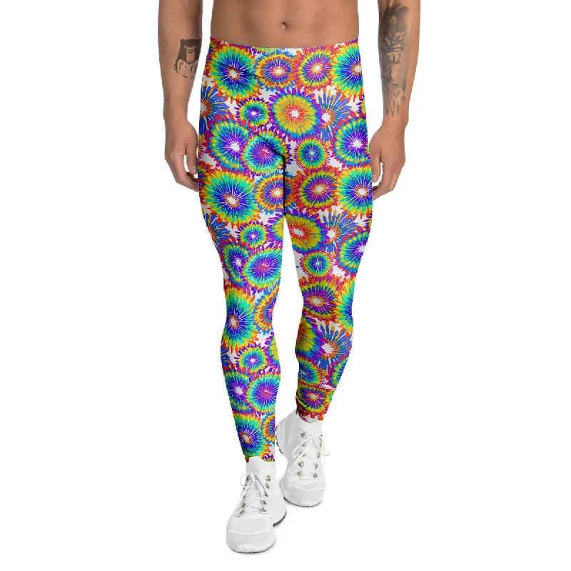 Hot Deal Abstract Sunflower Colorful Print Pattern Men's Leggings