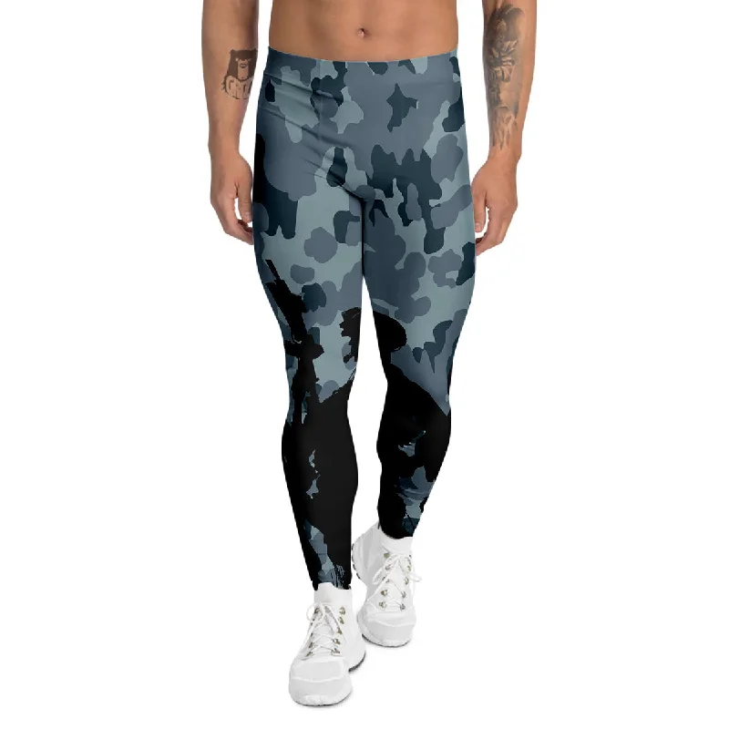 Bonus Savings Air Force And Camouflage Print Men's Leggings