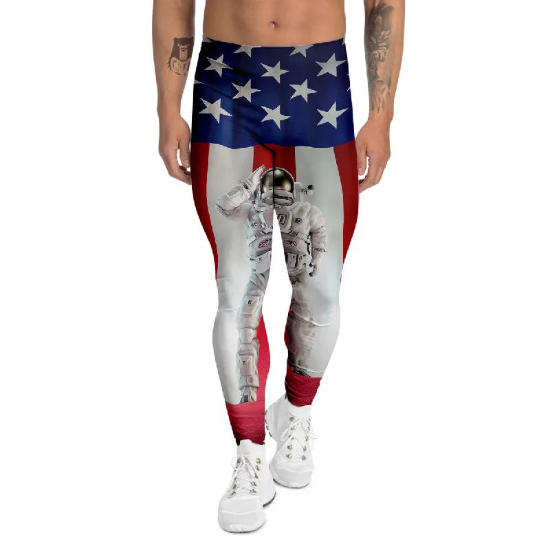 Value Deals American Astronaut Print Men's Leggings