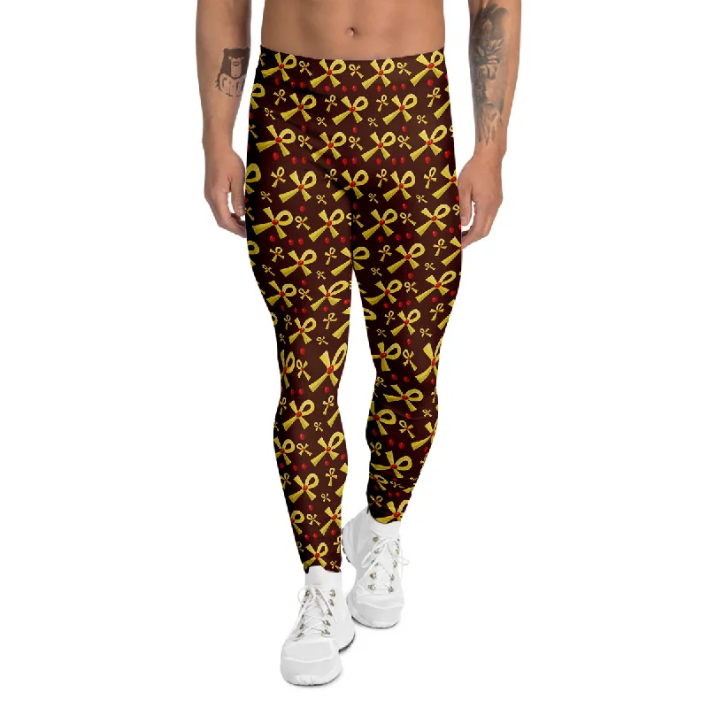 Fantastic Offers Ankh And Gems Print Pattern Men's Leggings