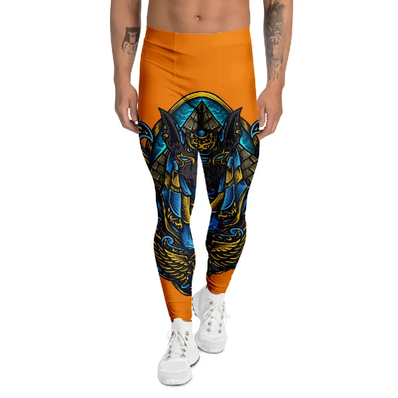 Daily Deals Anubis Engraving Ornament Print Men's Leggings
