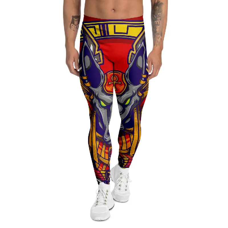 Bargain Prices Anubis Exotic Egyptian Print Men's Leggings