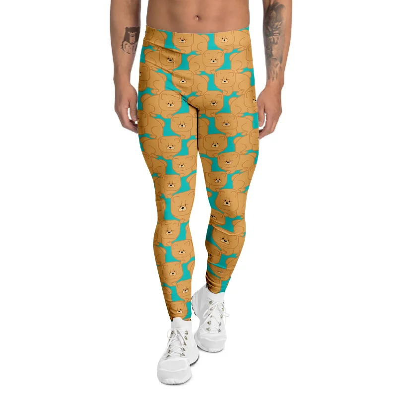 Special Price Chow chow And Blue Print Pattern Men's Leggings
