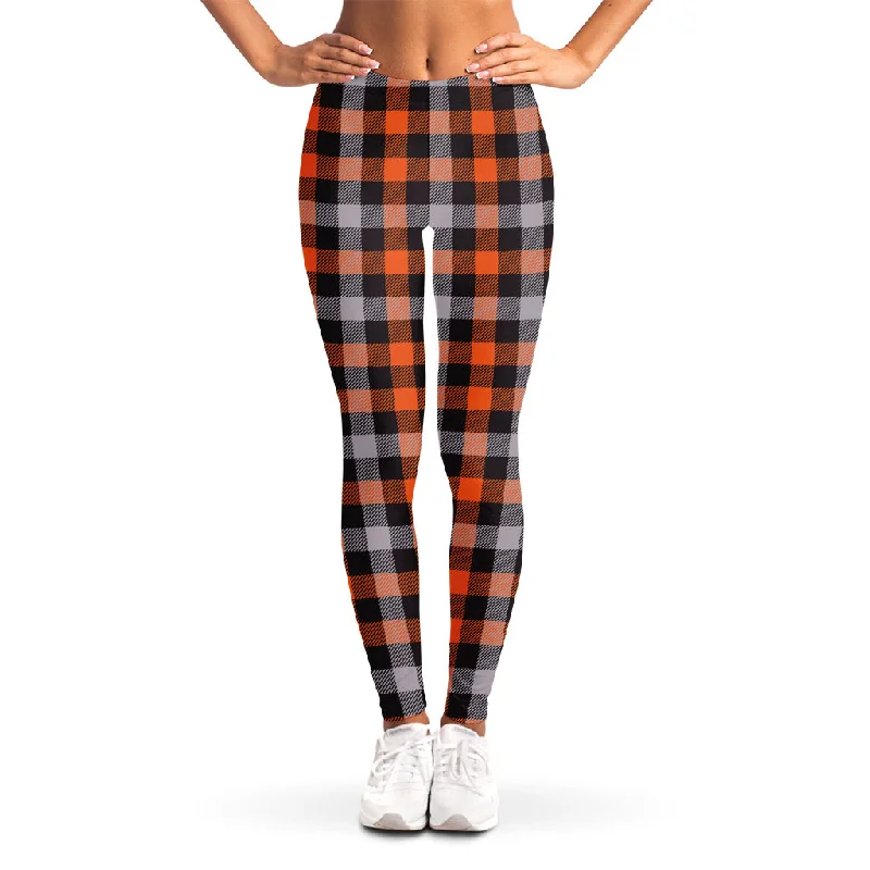 The Best Prices Halloween Buffalo Plaid Print Women's Leggings