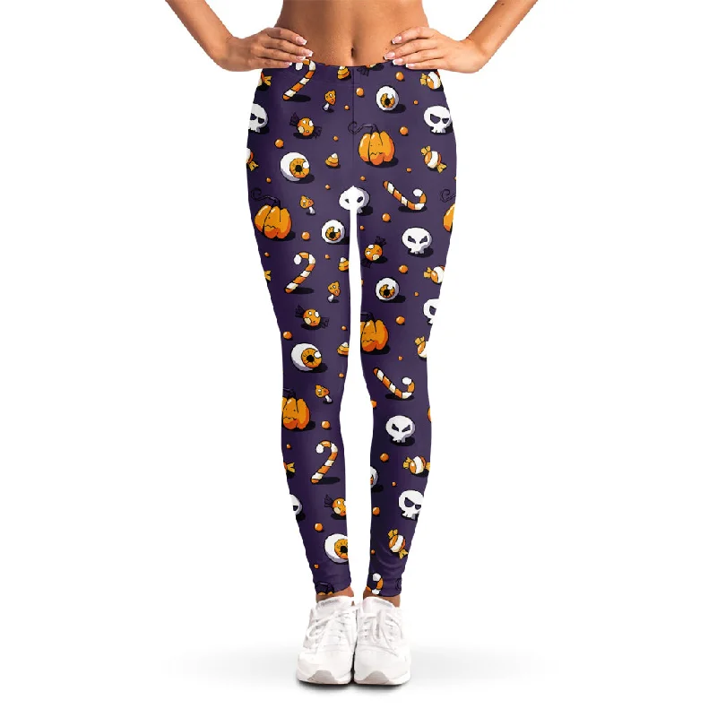 Markdowns Halloween Eyeball Pattern Print Women's Leggings