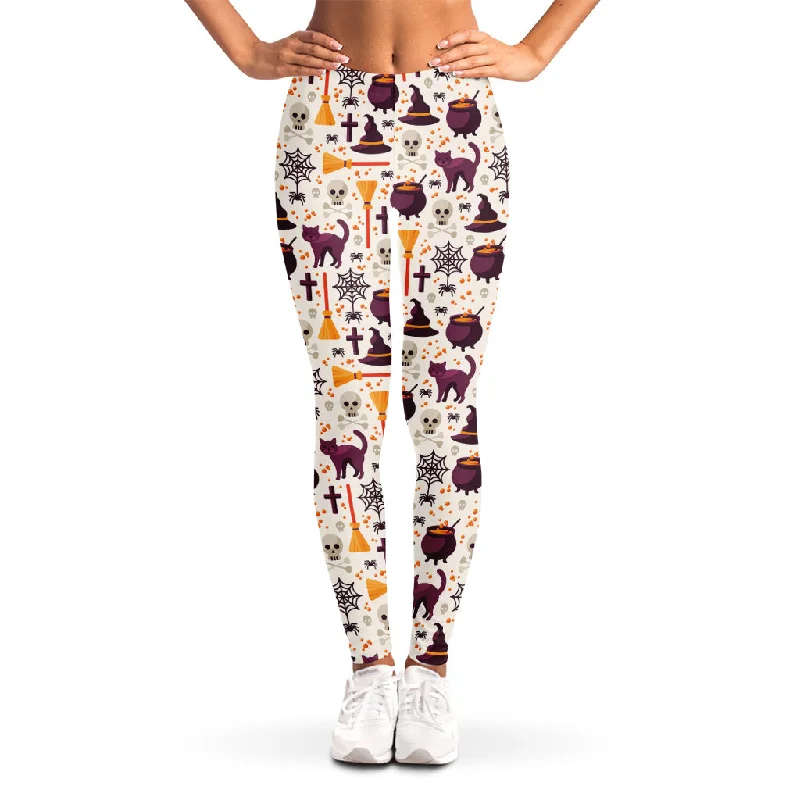 Deep Discounts Halloween Festival Pattern Print Women's Leggings