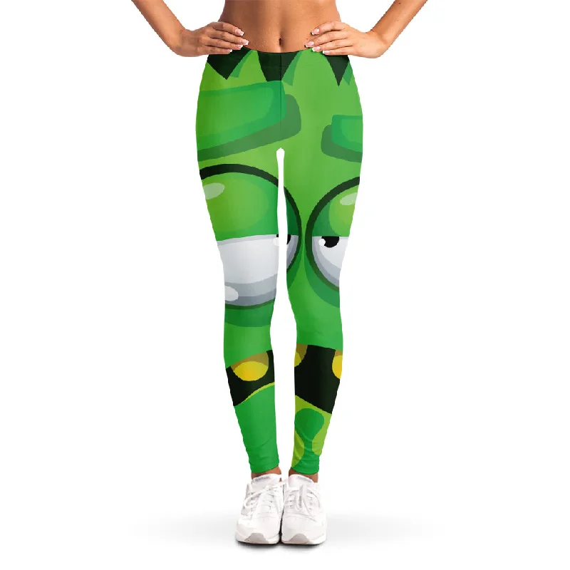 Epic Deals Halloween Frankenstein Face Print Women's Leggings