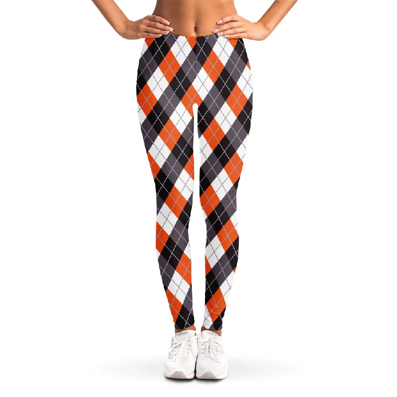 Blowout Sale Halloween Party Argyle Pattern Print Women's Leggings