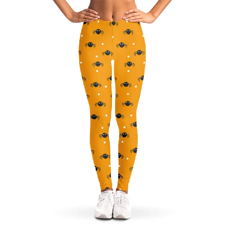Limited Edition Halloween Spider Pattern Print Women's Leggings