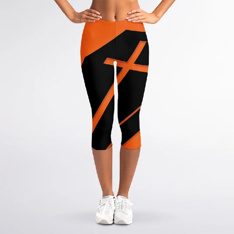 New Markdowns Halloween Vampire Coffin Print Women's Capri Leggings