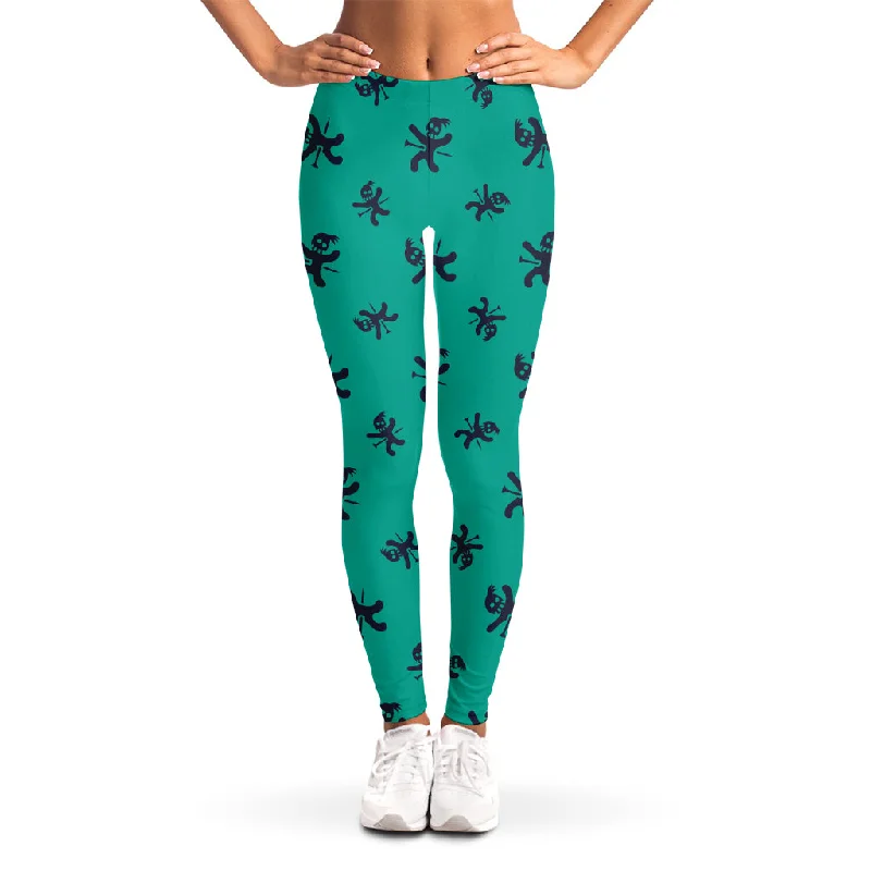 Sale Event Halloween Voodoo Doll Pattern Print Women's Leggings