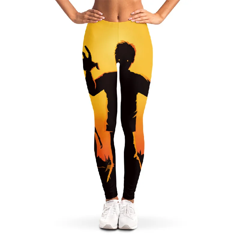Quick Sale Halloween Walking Zombie Print Women's Leggings