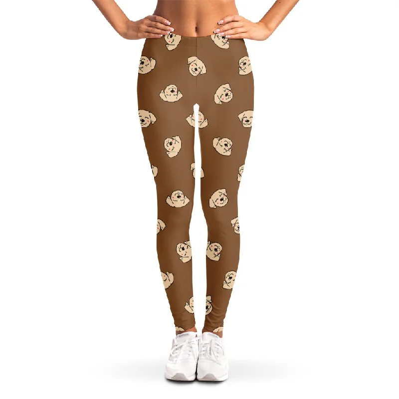 Weekend Deal Happy Labrador Retriever Pattern Print Women's Leggings