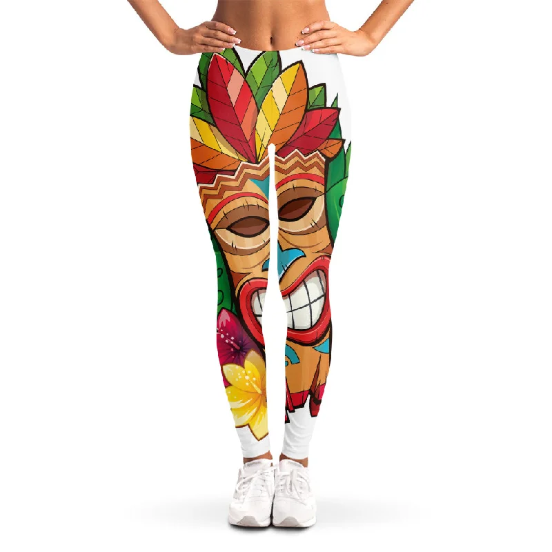 Buy Now Hawaiian Tiki Print Women's Leggings