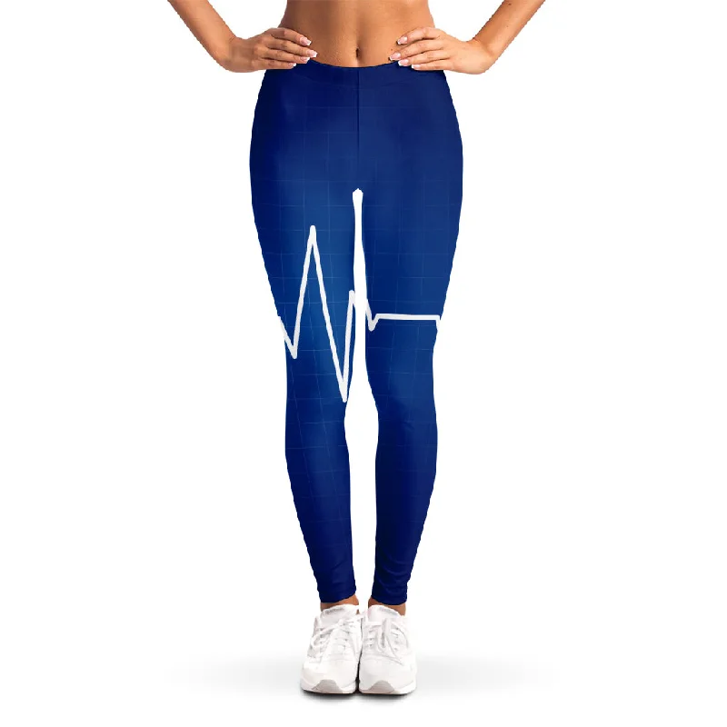Amazing Deals Heartbeat Cardiogram Print Women's Leggings
