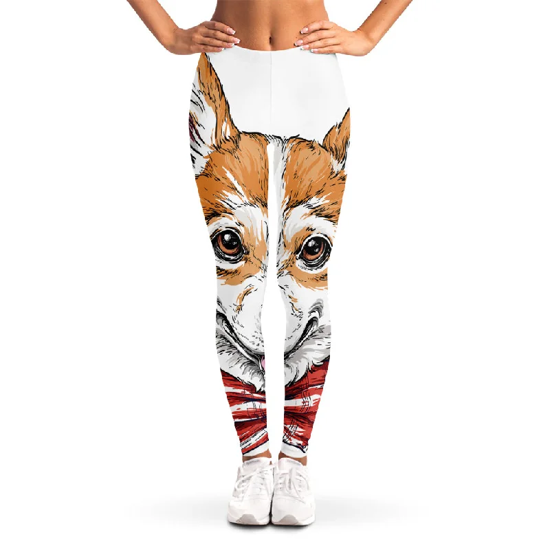 Special Savings Hipster Pembroke Welsh Corgi Print Women's Leggings