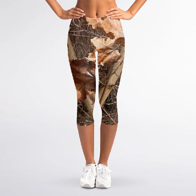 Special Promotion Hunting Camo Pattern Print Women's Capri Leggings