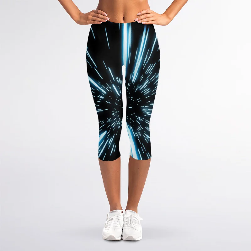 Today’s Special Hyperspace Lightspeed Print Women's Capri Leggings