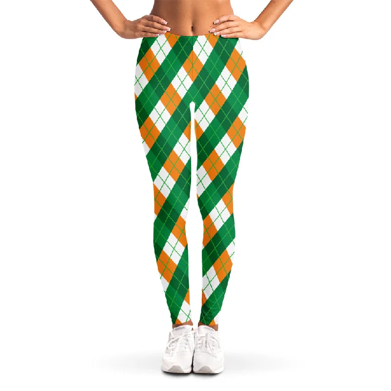 Discount Extravaganza Irish Argyle Pattern Print Women's Leggings