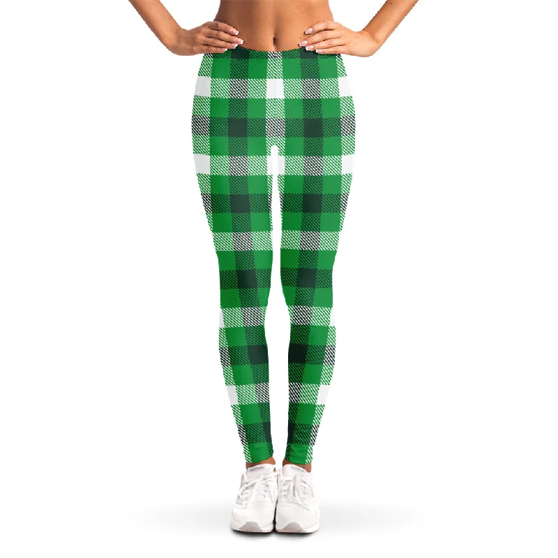 Referral Discount Irish Check Saint Patrick's Day Print Women's Leggings