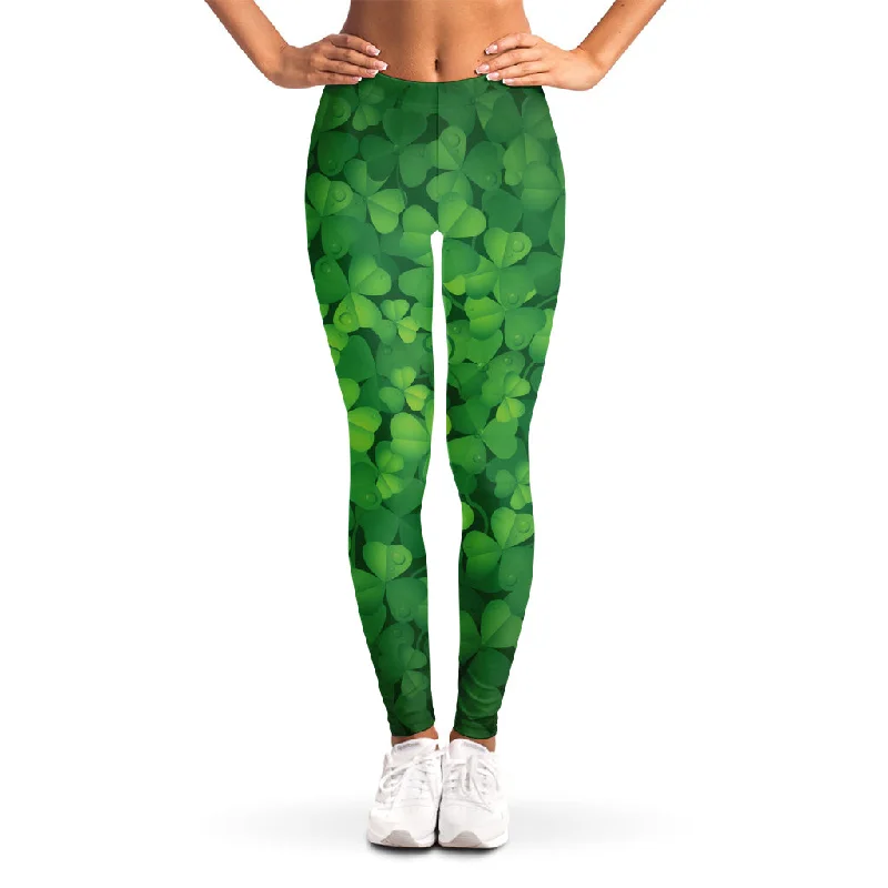 Special Promotion Irish Clover St. Patrick's Day Print Women's Leggings