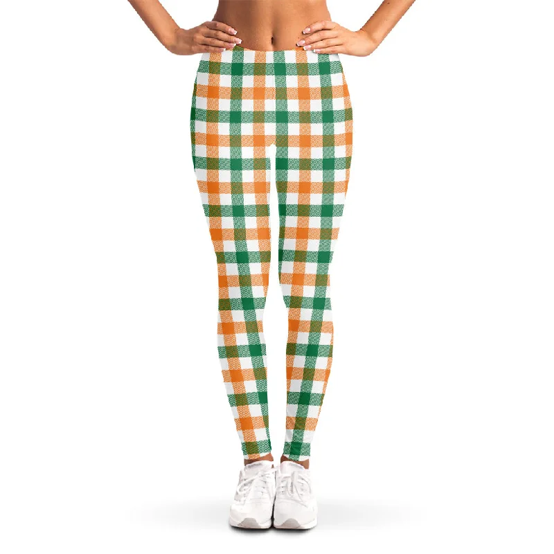 Limited Edition Irish Plaid St. Patrick's Day Print Women's Leggings