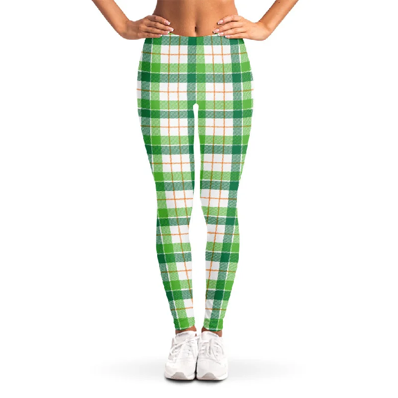 Year-End Clearance Irish St. Patrick's Day Tartan Print Women's Leggings