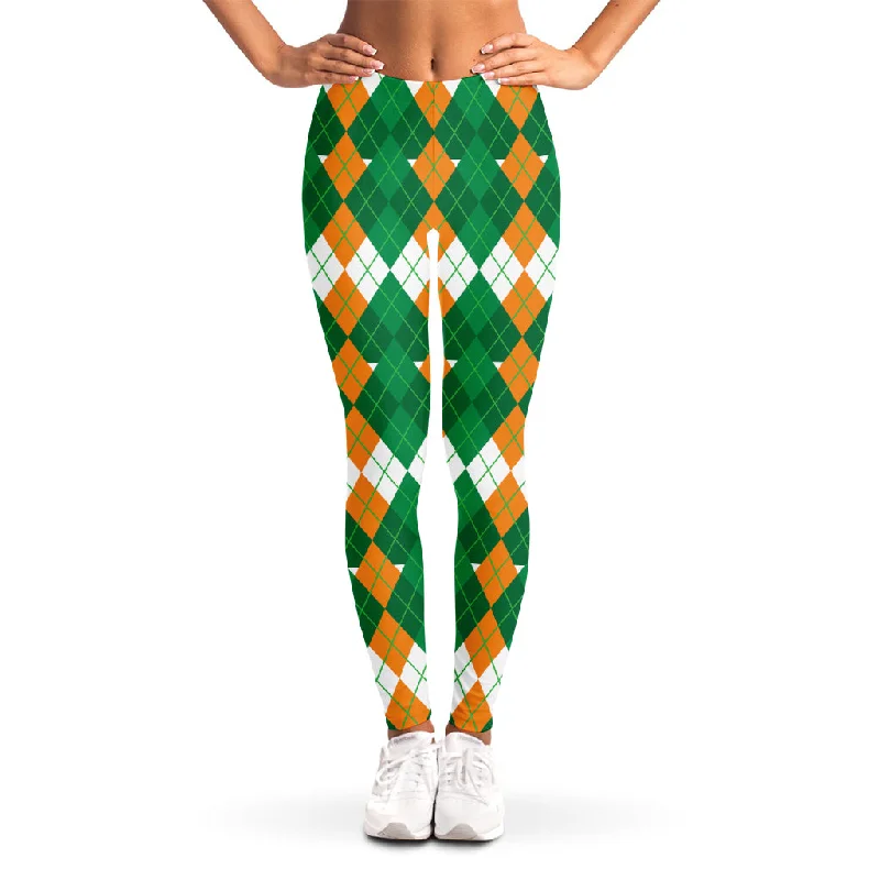 Best Seller Irish Themed Argyle Pattern Print Women's Leggings