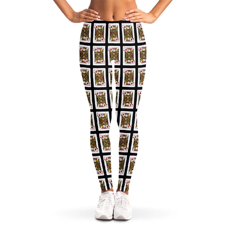 Savings Galore Jack Of Diamonds Pattern Print Women's Leggings