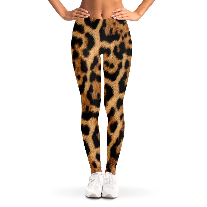 Deep Discounts Jaguar Fur Pattern Print Women's Leggings
