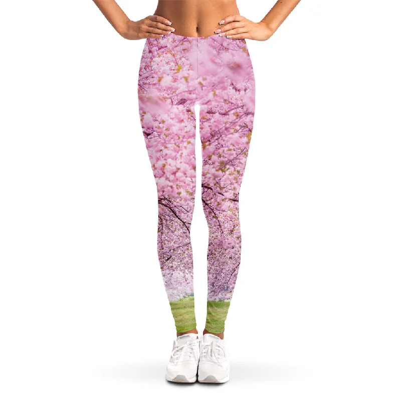 Buy Now Japanese Cherry Blossom Tree Print Women's Leggings